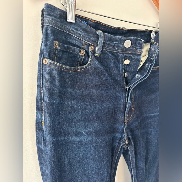 ACNE STUDIOS Bla Konst Made in Italy Log Indigo Denim Jeans - Picture 5 of 8